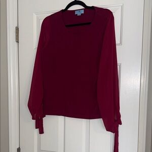 Apt. 9 Deep Red Women's Blouse